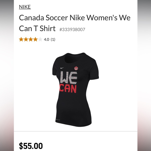 Canada Soccer Nike Women's We Can T Shirt - Picture 5 of 5